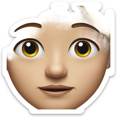 eyebrow raising side eye  sticker