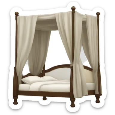 Baldaquin bed  sticker