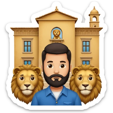 🟩⬜🟩   🏛️🧔🦁🦁   🇪🇸 Andalucía sticker