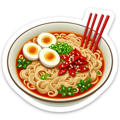 Spicy ramen sticker