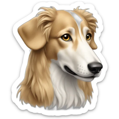 borzoi long sticker