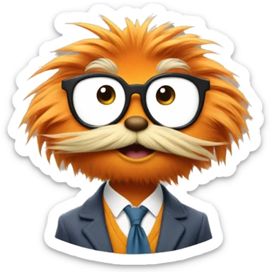 Preppy lorax sticker