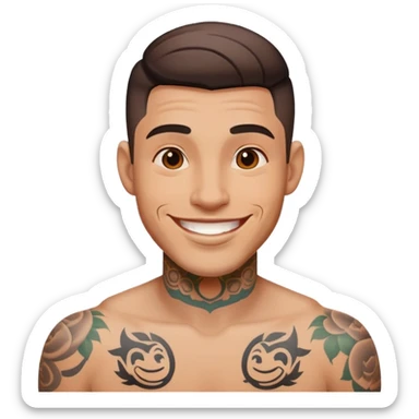 chico con tatuajes  sticker