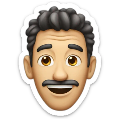 A goofy looking guy sticker