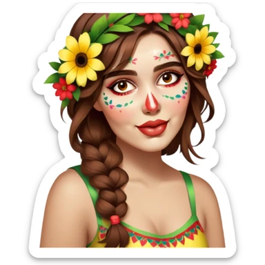 Flower-Crowned Dancer sticker