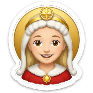 Santa Rita de Cassia estilo adesivo sticker