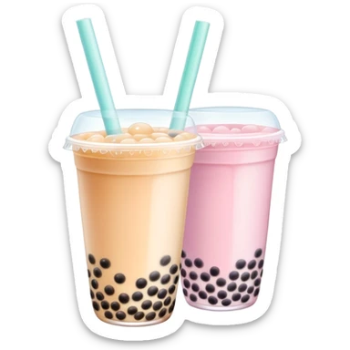 Bubble tea sticker