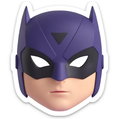 simple Super hero mask sticker