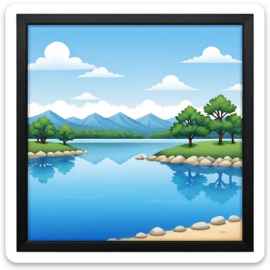 lake in Texas sticker