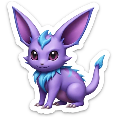 Noibat-Nidorino-Espeon-hybrid, full body sticker