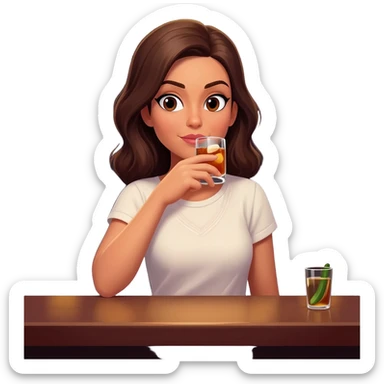 Gin Verkostung Frau sticker