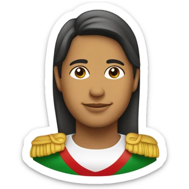 silueta de américa latina  sticker