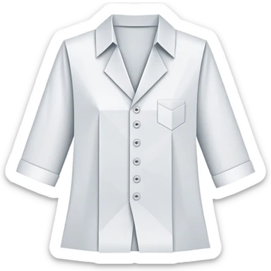 origami chemise sticker