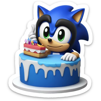 Happy Birthday with Sonic  sticker