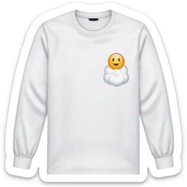 White Long sleeve no just the long sleeve no guy  sticker