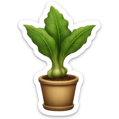 Potted mandrake from Harry Potter sticker