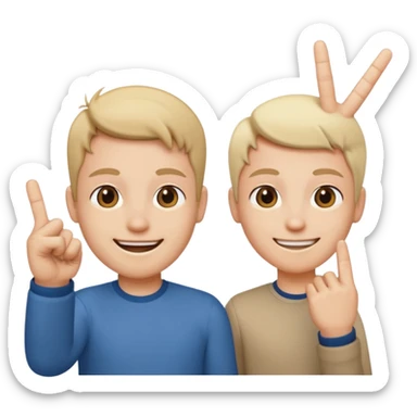 Deze: 🥰 en deze: 🖕🏻 moeten gemixt worden sticker