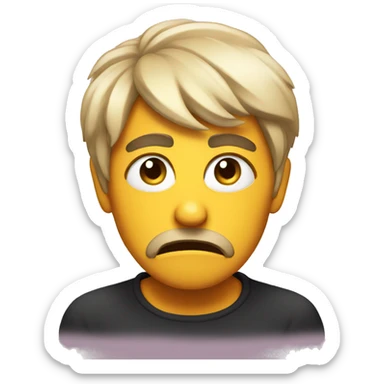 sassy disgusted face sticker