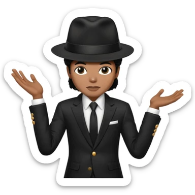 Micheal jackson doing the lean sticker