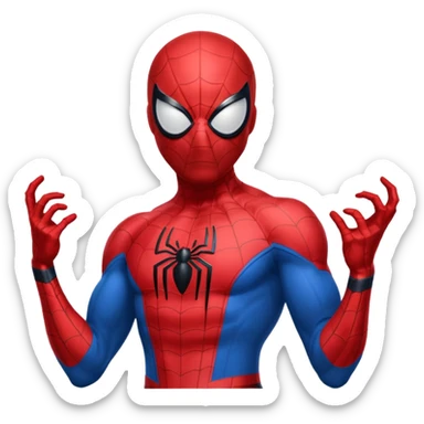 Spider-Man having spidey sense sticker