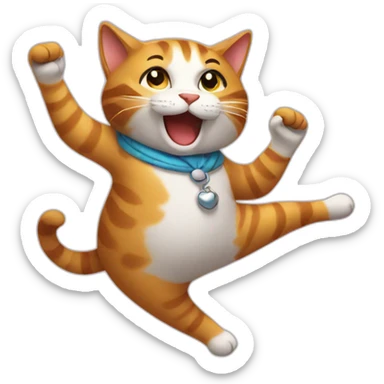 dancing-cat sticker