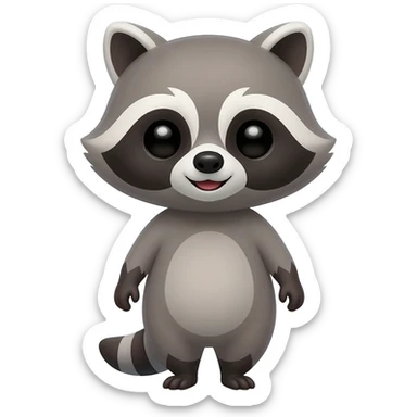 Cute Raccoon Pedro meme sticker