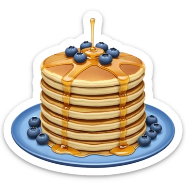 Blueberry pancakes sticker