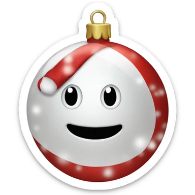 Christmas ball sticker