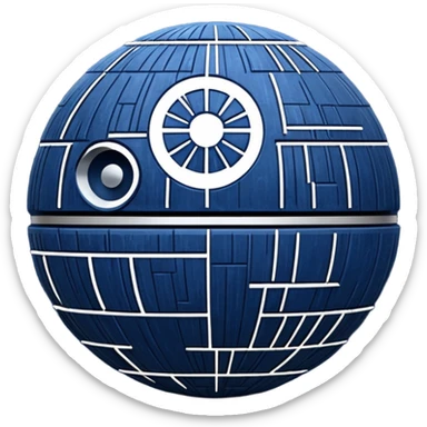 deathstar blueberry sticker