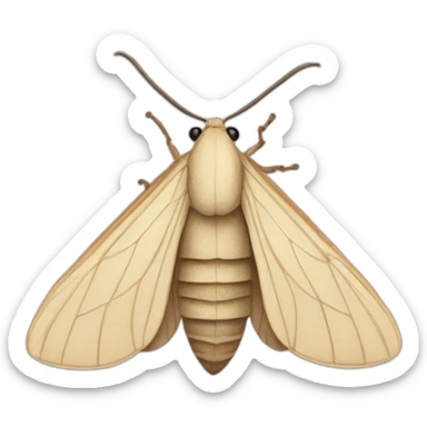 Moth resembling a dried leaf sticker