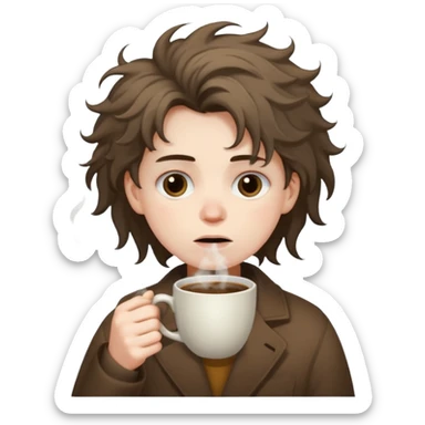 dying but still need coffee sticker