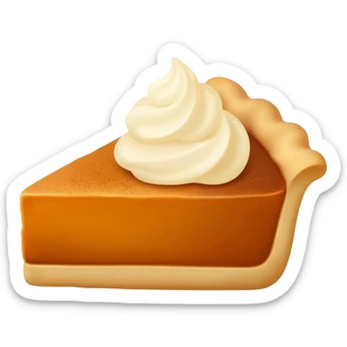 Pumpkin pie sticker