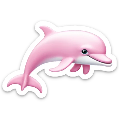 Pastel-pink-colors-dolphin sticker