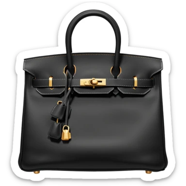 black hermes bag sticker