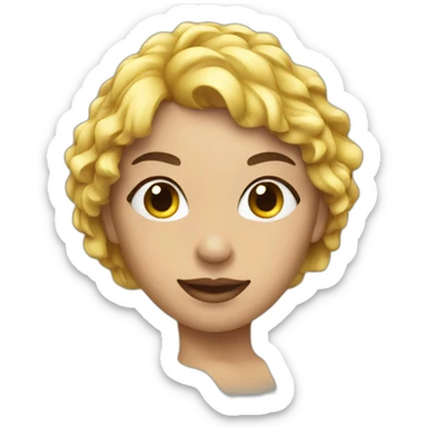 Woman in swimsuit, swimming sticker