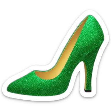 Chirstmas high heel shoe sticker