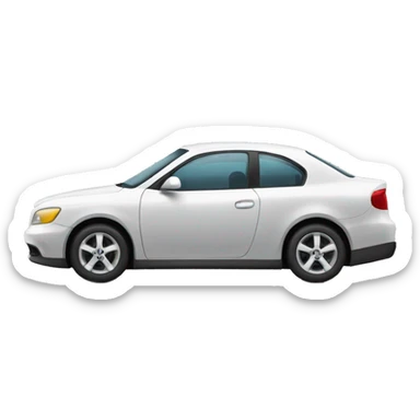 Back car with Exhaust pipe sticker