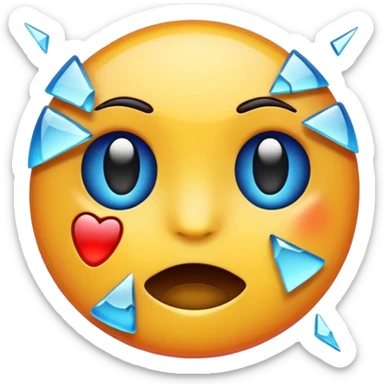 Broken emoji sticker