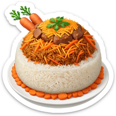 plov Uzbek rice dish sticker