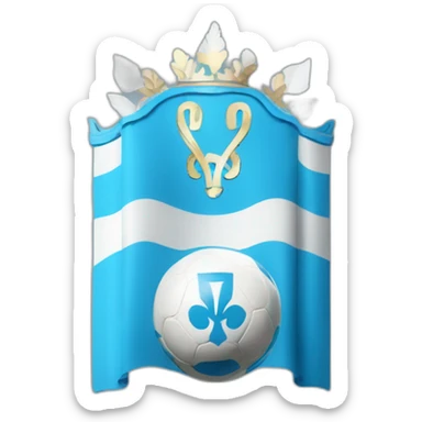 Olympique of Marseille football logo sticker