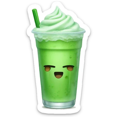 Iced matcha  sticker