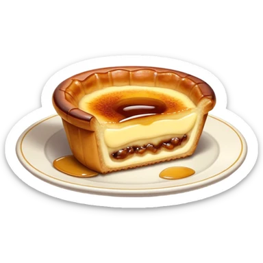 A portuguese pastel de nata  sticker
