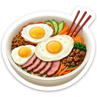 Create an emoji for Korean bibinba  sticker