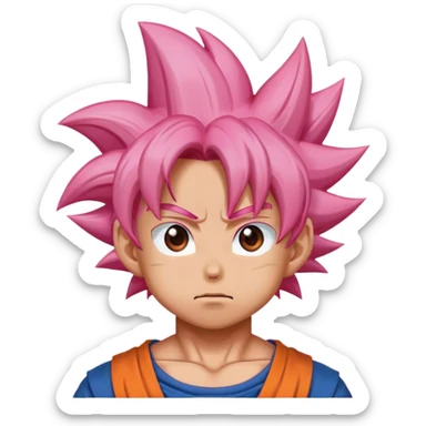 goku pink sticker