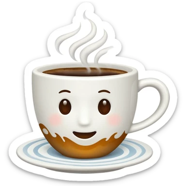 coffee cup no face sticker