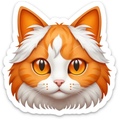 Cat with star eyes sticker
