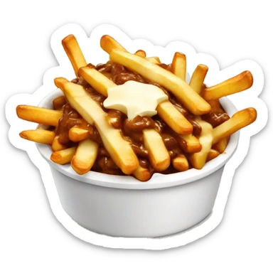 Poutine qui mange une poutine sticker