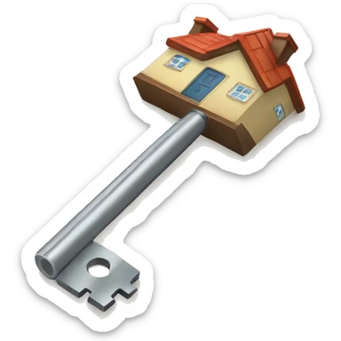 house keys sticker