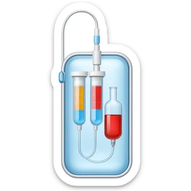 medical IV bag medication sticker