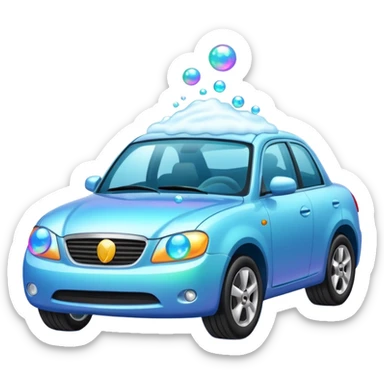 emoji for car wash sticker